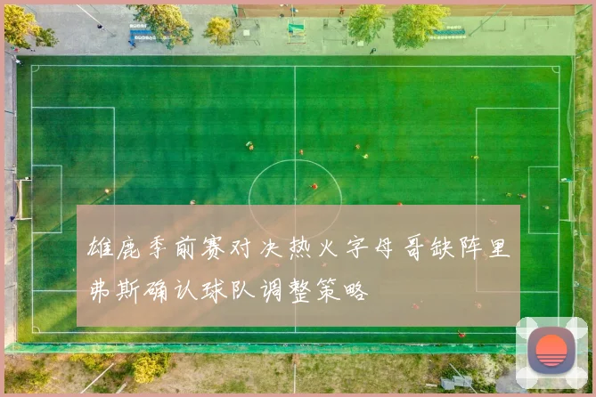 雄鹿季前赛对决热火字母哥缺阵里弗斯确认球队调整策略